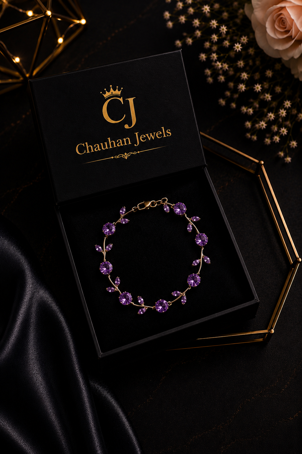Luxury Tulip Floral Bracelet