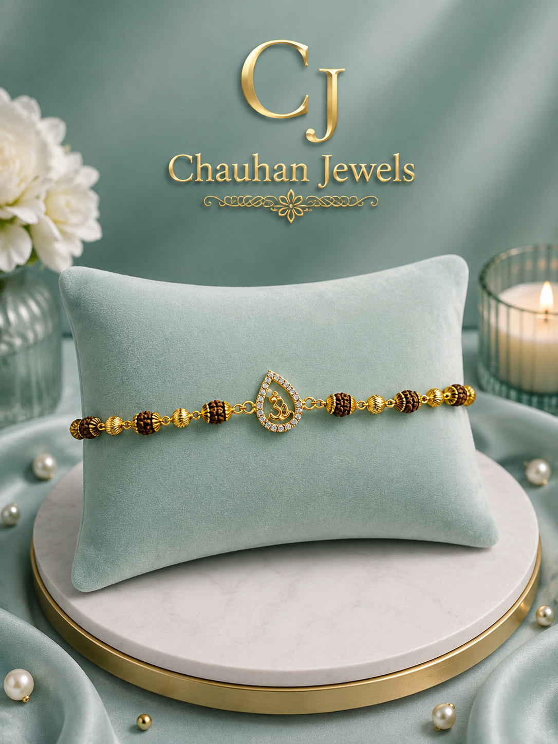 Elegant Om Rakhi Bracelet
