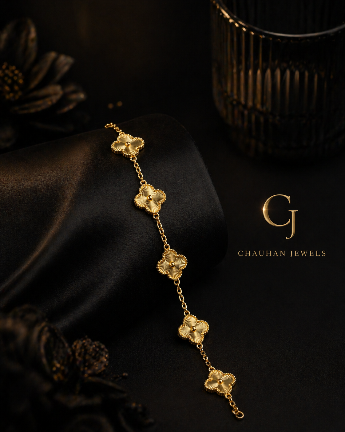 Luxury Van Cleef Inspired Clover Bracelet | Gold & Rose Gold