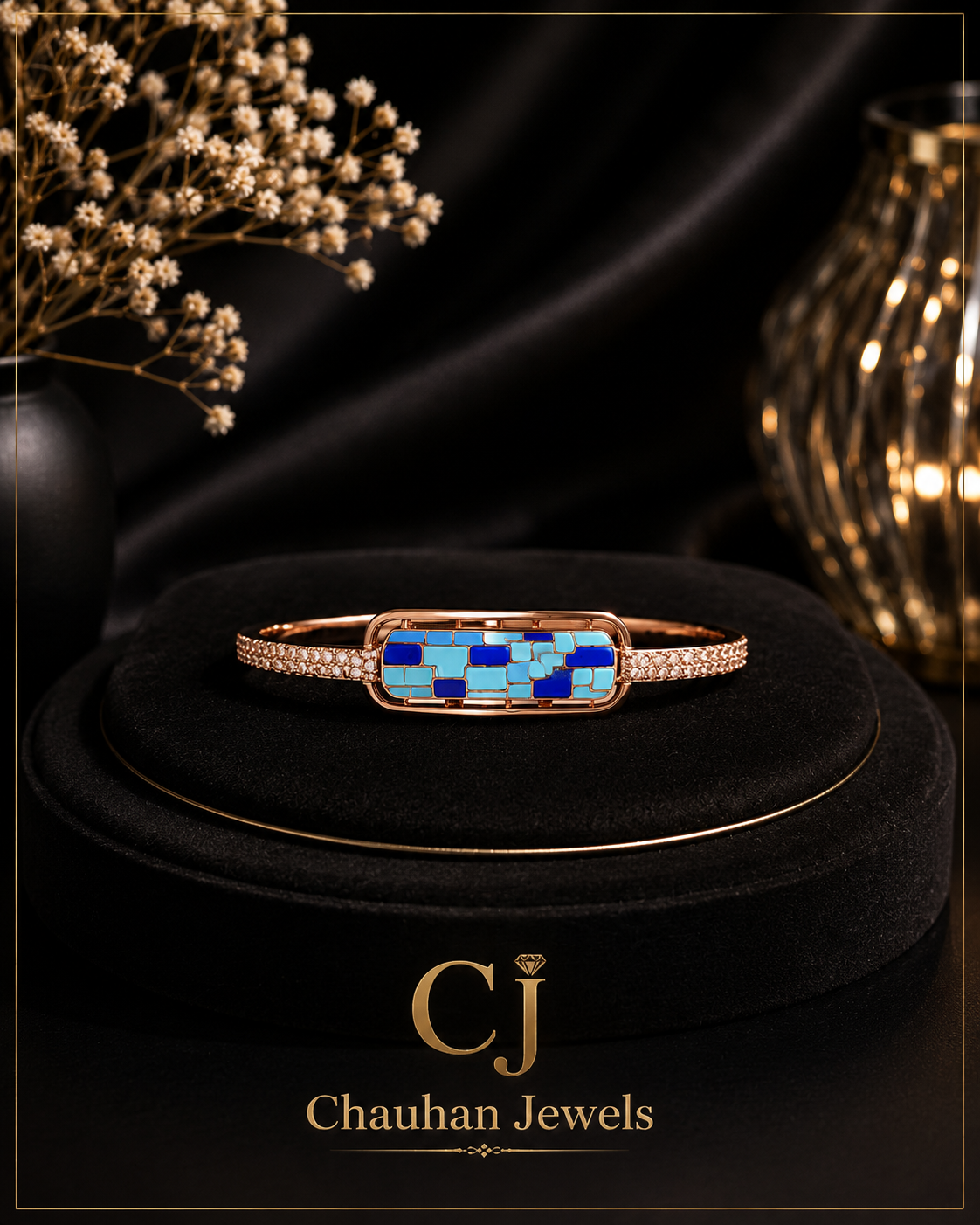 Luxury Evil Eye Rose Gold Bracelet