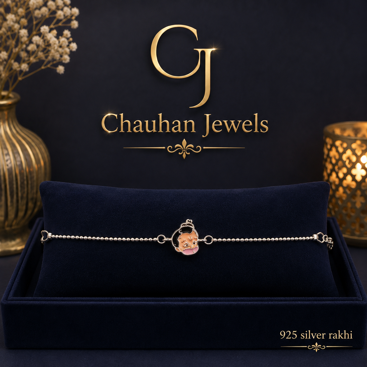 925 Silver Chhota Bheem Rakhi