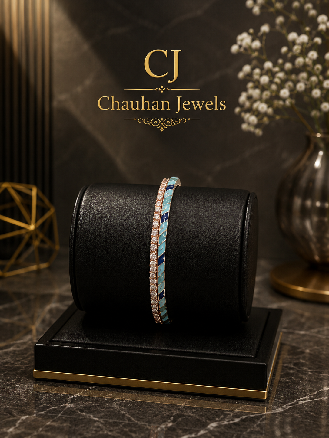 Luxury Sparkling Blue Bracelet