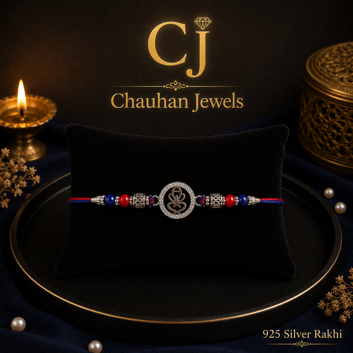 Elegant 925 Silver Rakhi – A Timeless Bond of Love & Protection❤️