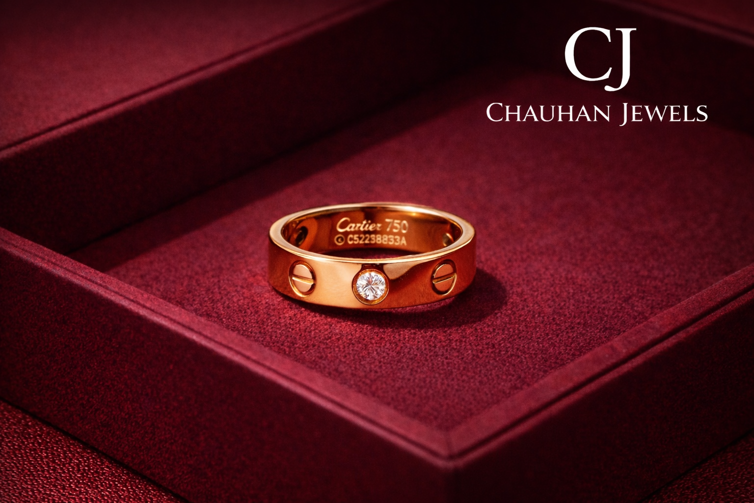 Luxury Crystal Love Ring