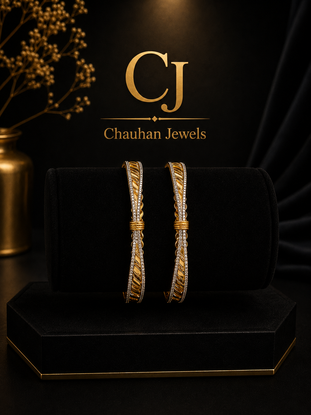 Premium Designer Twist Pattern Bangles