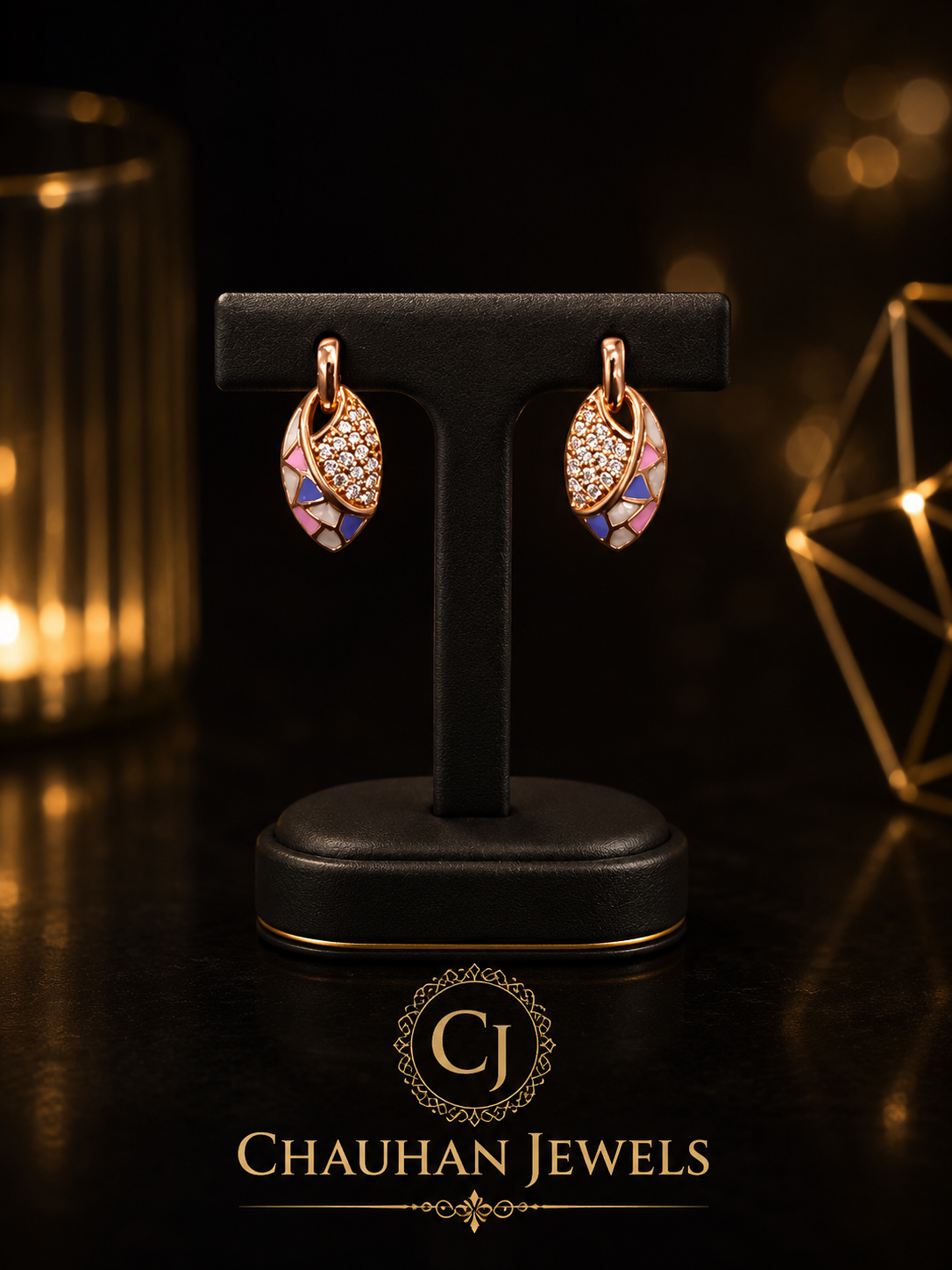 Premium CZ Leaf Earrings