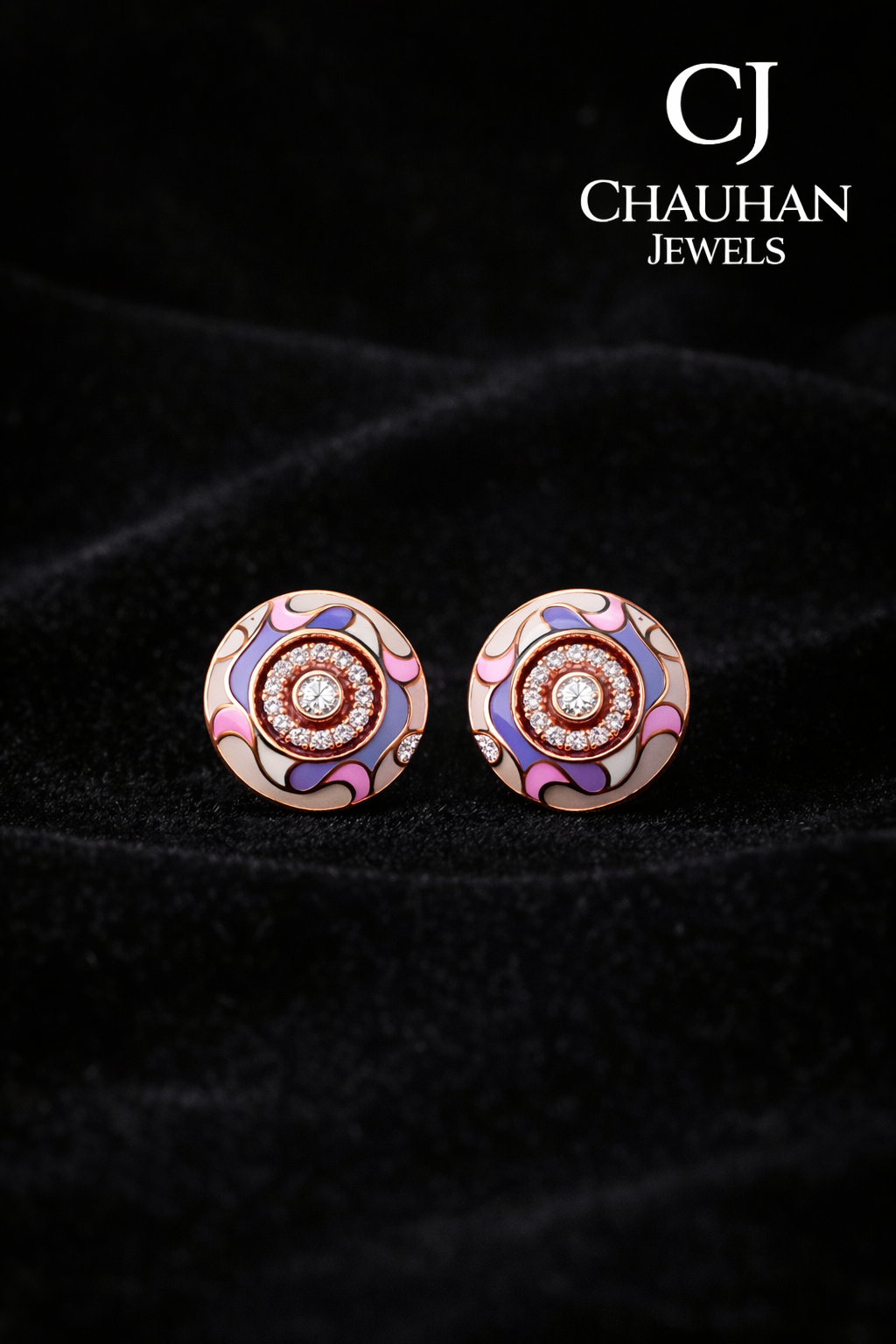 Royalty in the Details: Royal Blue & Turquoise Gold-Plated Studs